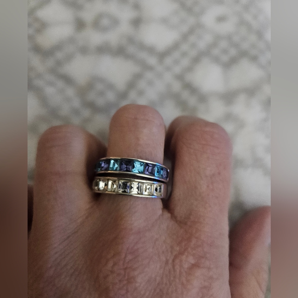 Elegant Crystal Rings